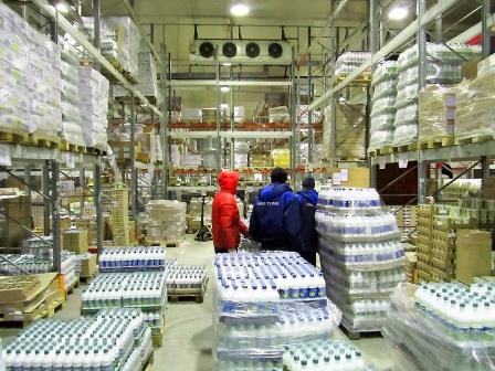Хранения молочной продукции на складе